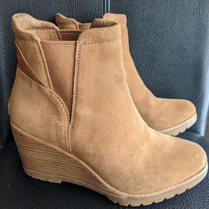 Women's Sorel Suede Wedge Pull-On Booties